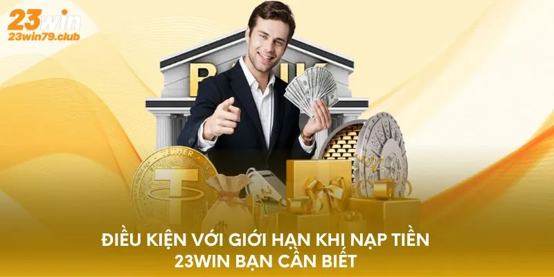 Điều kiện với giới hạn khi nạp tiền 23WIN bạn cần biết